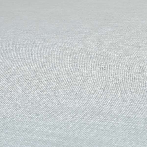 Ludlow Linen Effect Designer Chenille Upholstery Fabric In Silver Colour - Made To Measure Curtains