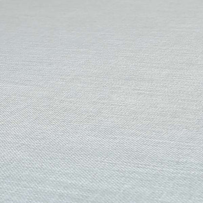 Ludlow Linen Effect Designer Chenille Upholstery Fabric In Silver Colour - Made To Measure Curtains