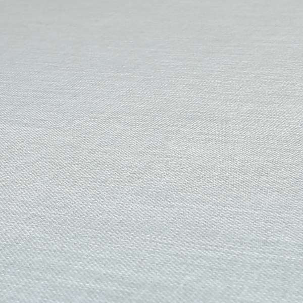 Ludlow Linen Effect Designer Chenille Upholstery Fabric In Silver Colour
