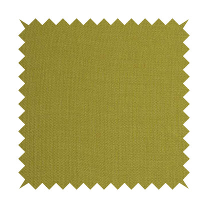 Ludlow Linen Effect Designer Chenille Upholstery Fabric In Yellow Zest Colour