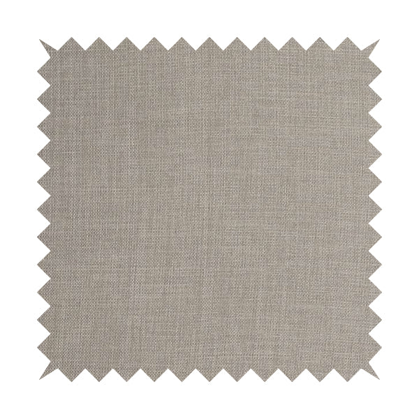 Ludlow Linen Effect Designer Chenille Upholstery Fabric In Off White Colour