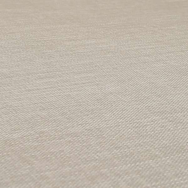 Ludlow Linen Effect Designer Chenille Upholstery Fabric In Off White Colour - Roman Blinds