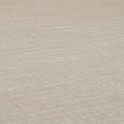 Ludlow Linen Effect Designer Chenille Upholstery Fabric In Off White Colour