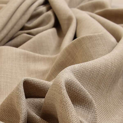 Ludlow Linen Effect Designer Chenille Upholstery Fabric In Cream Beige Colour - Roman Blinds