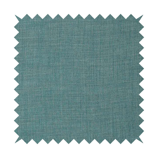 Ludlow Linen Effect Designer Chenille Upholstery Fabric In Duck Egg Blue Colour - Roman Blinds