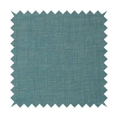 Ludlow Linen Effect Designer Chenille Upholstery Fabric In Duck Egg Blue Colour - Roman Blinds