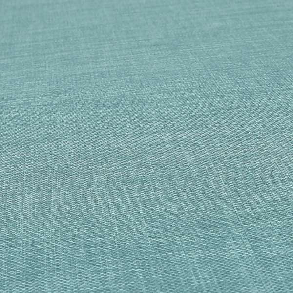 Ludlow Linen Effect Designer Chenille Upholstery Fabric In Duck Egg Blue Colour - Handmade Cushions