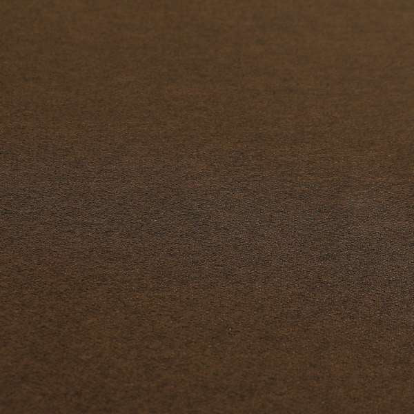 Luna Soft Textured Pastel Range Of Chenille Upholstery Fabric In Brown Chocolate Colour