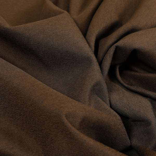 Luna Soft Textured Pastel Range Of Chenille Upholstery Fabric In Brown Chocolate Colour - Handmade Cushions