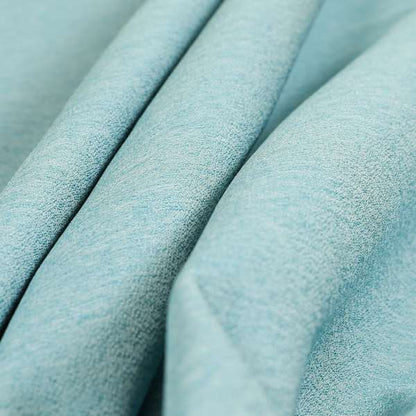 Luna Soft Textured Pastel Range Of Chenille Upholstery Fabric In Light Blue Colour - Roman Blinds