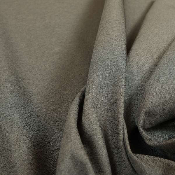 Luna Soft Textured Pastel Range Of Chenille Upholstery Fabric In Grey Colour - Roman Blinds