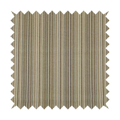 Luther Striped Pattern Cream Beige Coloured Durable Chenille Material Upholstery Fabric - Made To Measure Curtains