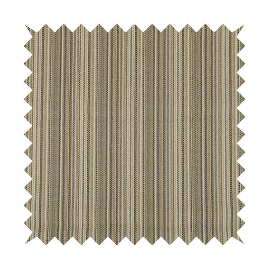Luther Striped Pattern Cream Beige Coloured Durable Chenille Material Upholstery Fabric