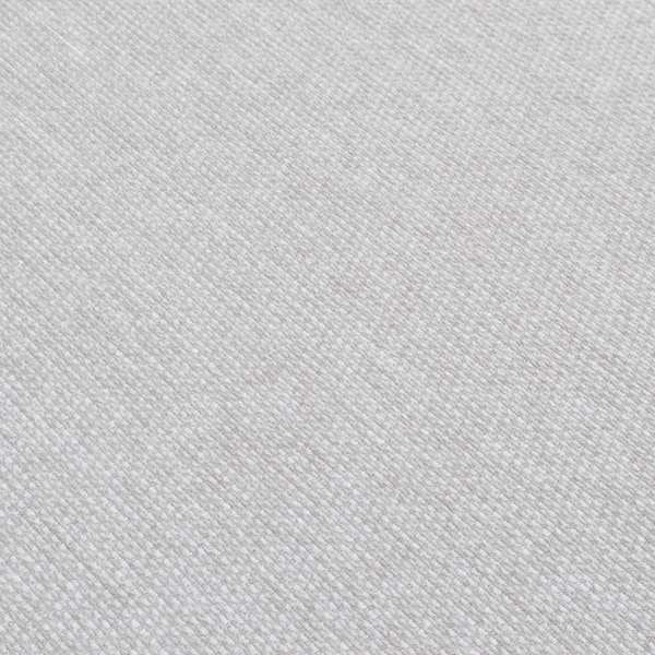 Lyon Soft Like Cotton Woven Hopsack Type Chenille Upholstery Fabric Silver Grey Colour