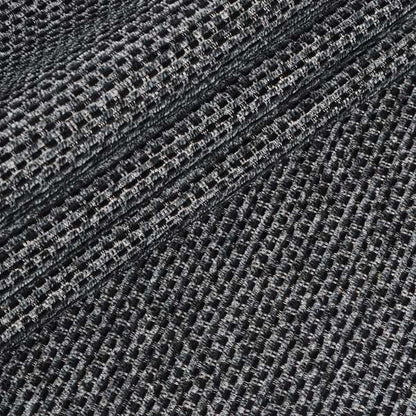Lyon Soft Like Cotton Woven Hopsack Type Chenille Upholstery Fabric Black Colour - Roman Blinds