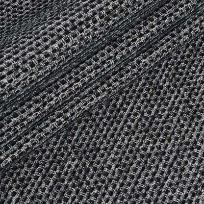 Lyon Soft Like Cotton Woven Hopsack Type Chenille Upholstery Fabric Black Colour