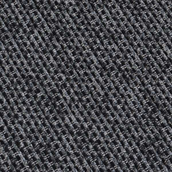 Lyon Soft Like Cotton Woven Hopsack Type Chenille Upholstery Fabric Black Colour - Roman Blinds