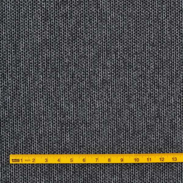 Lyon Soft Like Cotton Woven Hopsack Type Chenille Upholstery Fabric Black Colour - Roman Blinds