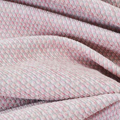 Lyon Soft Like Cotton Woven Hopsack Type Chenille Upholstery Fabric Pink Colour - Roman Blinds