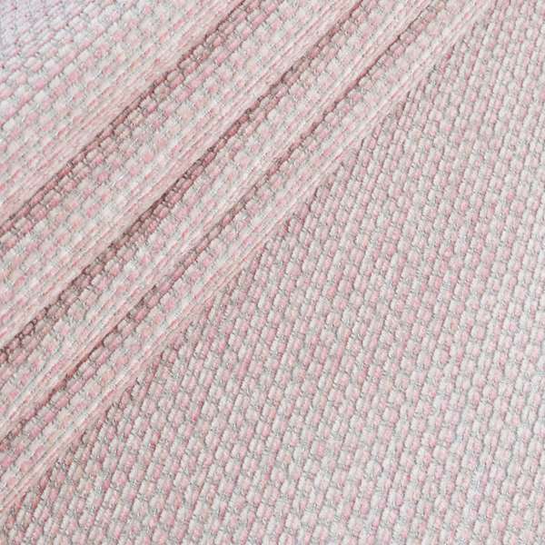 Lyon Soft Like Cotton Woven Hopsack Type Chenille Upholstery Fabric Pink Colour - Roman Blinds