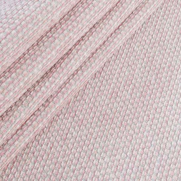 Lyon Soft Like Cotton Woven Hopsack Type Chenille Upholstery Fabric Pink Colour - Handmade Cushions