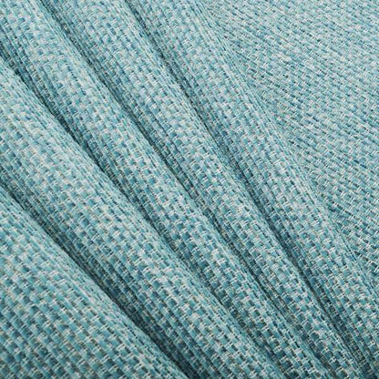 Lyon Soft Like Cotton Woven Hopsack Type Chenille Upholstery Fabric Blue Colour