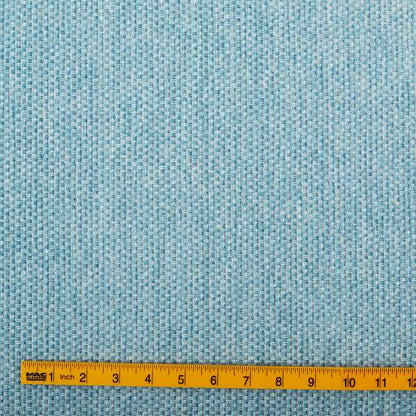 Lyon Soft Like Cotton Woven Hopsack Type Chenille Upholstery Fabric Blue Colour