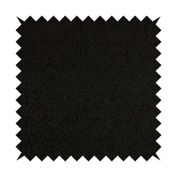 Momentum Damask Pattern Quality Soft Chenille Upholstery Fabric In Black Colour MSS-37 - Roman Blinds