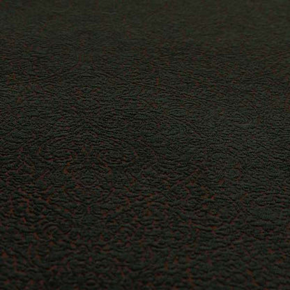 Momentum Damask Pattern Quality Soft Chenille Upholstery Fabric In Black Colour MSS-37