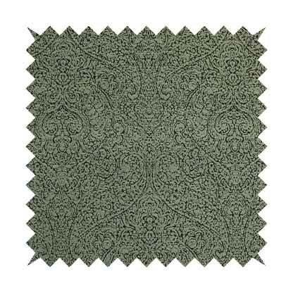 Momentum Damask Pattern Quality Soft Chenille Upholstery Fabric In Grey Colour MSS-42 - Roman Blinds