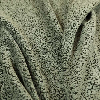 Momentum Damask Pattern Quality Soft Chenille Upholstery Fabric In Grey Colour MSS-42