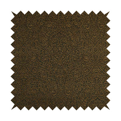 Momentum Damask Pattern Quality Soft Chenille Upholstery Fabric In Brown Colour MSS-43 - Made To Measure Curtains