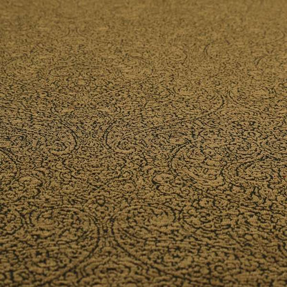 Momentum Damask Pattern Quality Soft Chenille Upholstery Fabric In Brown Colour MSS-43 - Roman Blinds