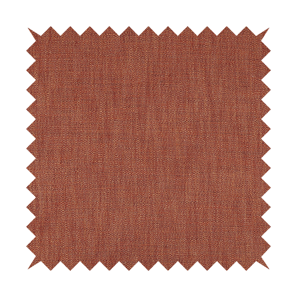 Madagascar Linen Weave Furnishing Fabric In Orange Colour - Roman Blinds