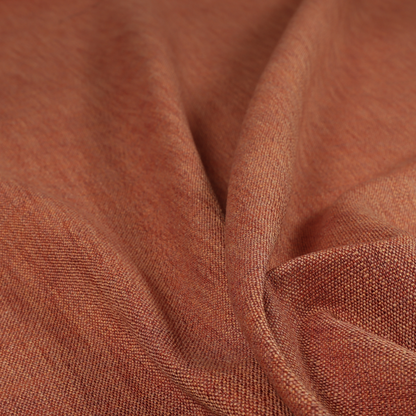 Madagascar Linen Weave Furnishing Fabric In Orange Colour - Roman Blinds