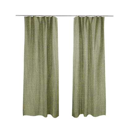 Madagascar Linen Weave Furnishing Fabric In Green Colour - Made To Measure Curtains