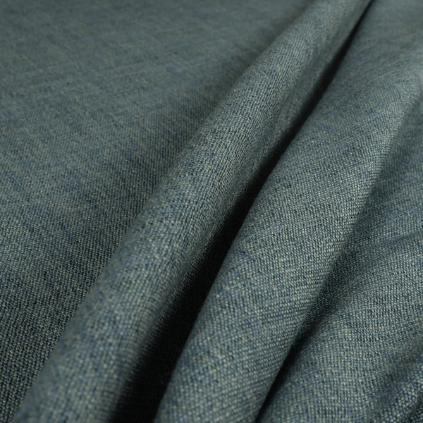 Madagascar Linen Weave Furnishing Fabric In Dark Blue Colour - Roman Blinds