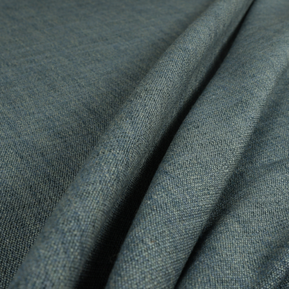 Madagascar Linen Weave Furnishing Fabric In Dark Blue Colour - Handmade Cushions