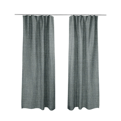 Madagascar Linen Weave Furnishing Fabric In Dark Blue Colour - Made To Measure Curtains