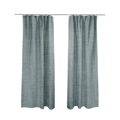 Madagascar Linen Weave Furnishing Fabric In Blue Colour - Made To Measure Curtains