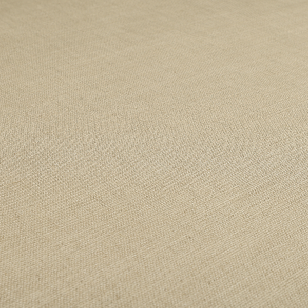 Madagascar Linen Weave Furnishing Fabric In Cream Colour