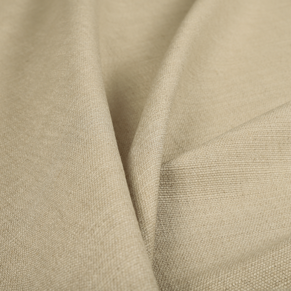 Madagascar Linen Weave Furnishing Fabric In Cream Colour - Roman Blinds