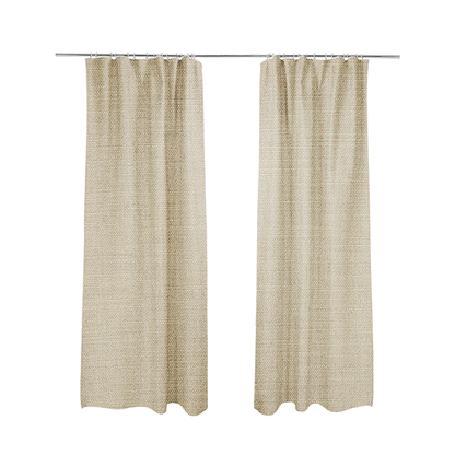 Madagascar Linen Weave Furnishing Fabric In Cream Colour - Made To Measure Curtains