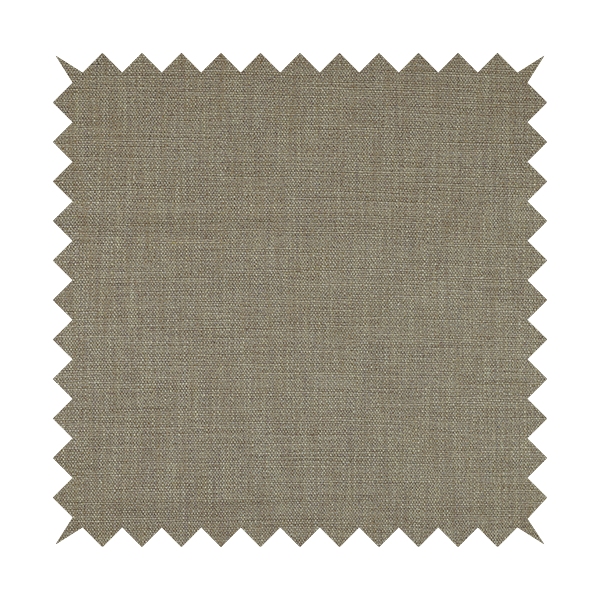 Madagascar Linen Weave Furnishing Fabric In Beige Brown Colour