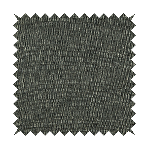 Madagascar Linen Weave Furnishing Fabric In Grey Black Colour - Made To Measure Curtains