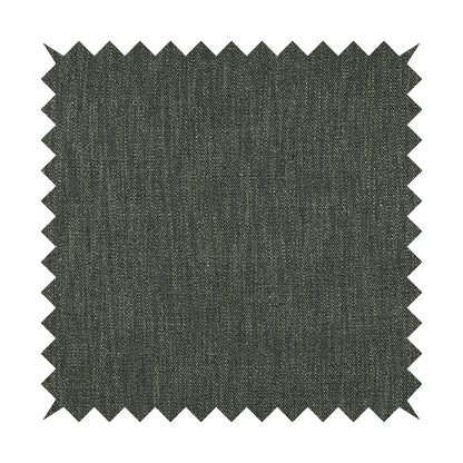 Madagascar Linen Weave Furnishing Fabric In Grey Black Colour - Made To Measure Curtains