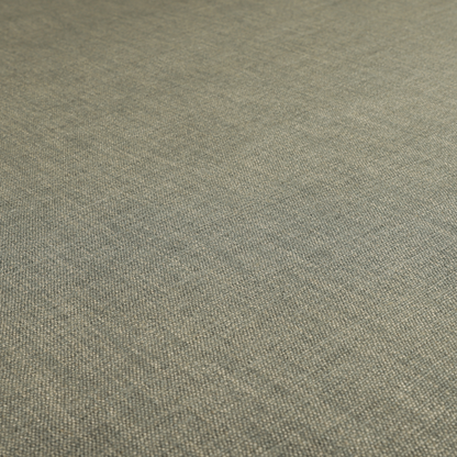 Madagascar Linen Weave Furnishing Fabric In Silver Colour