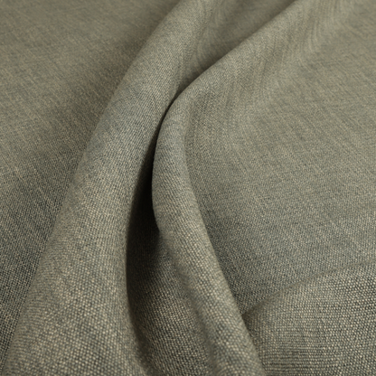 Madagascar Linen Weave Furnishing Fabric In Silver Colour