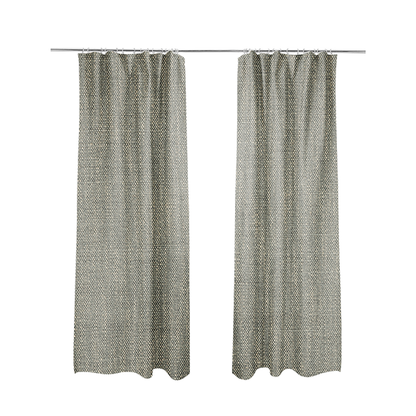 Madagascar Linen Weave Furnishing Fabric In Silver Colour - Made To Measure Curtains