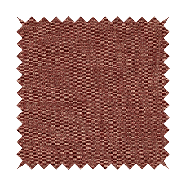 Madagascar Linen Weave Furnishing Fabric In Red Colour